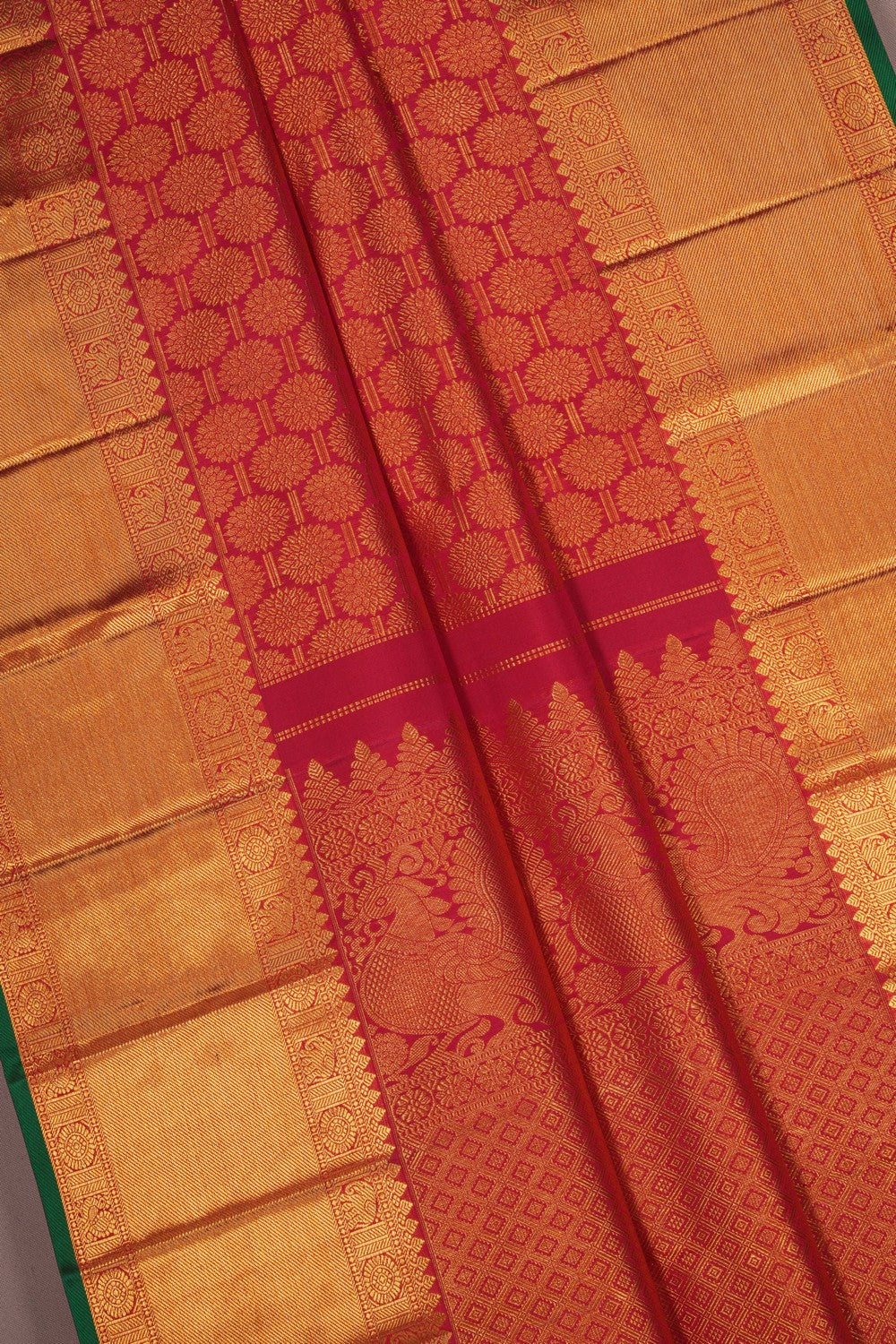 Image of Kanchipattu Brocade Pink Saree