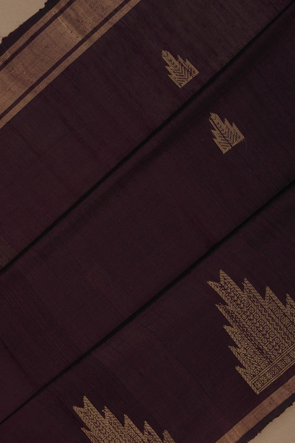 Image of Dupion Silk Violet Saree