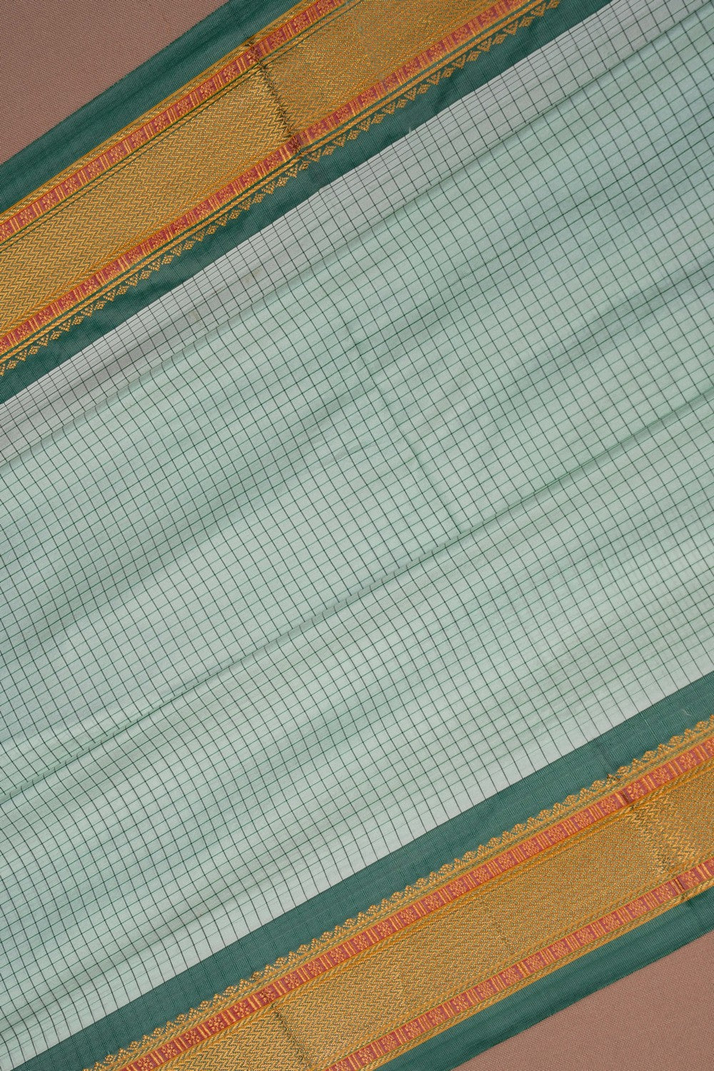 Image of Narayanpet Silk Sea Green Saree