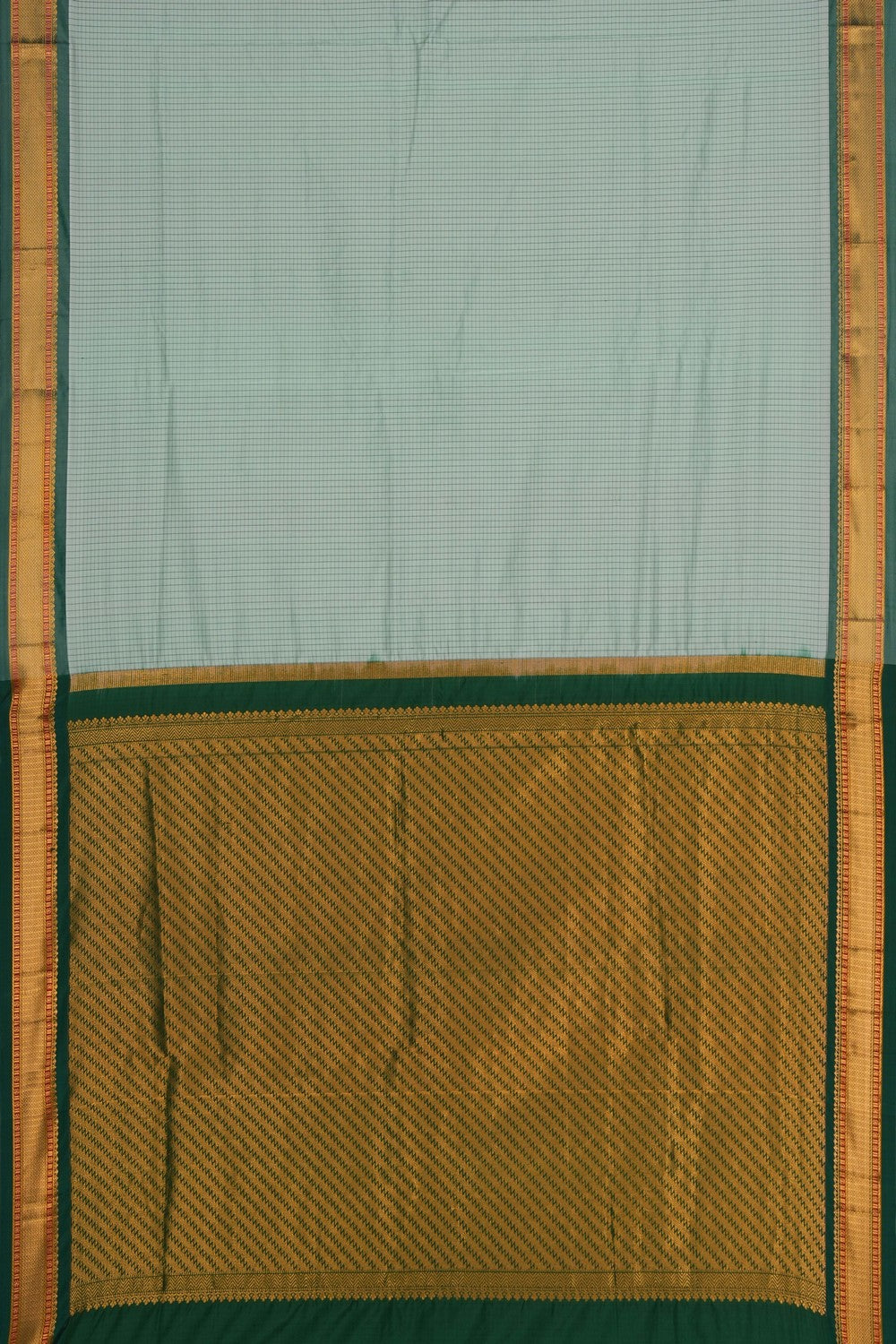 Image of Narayanpet Silk Sea Green Saree