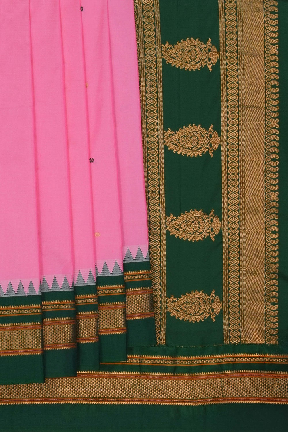 Image of Narayanpet Silk Pink Saree