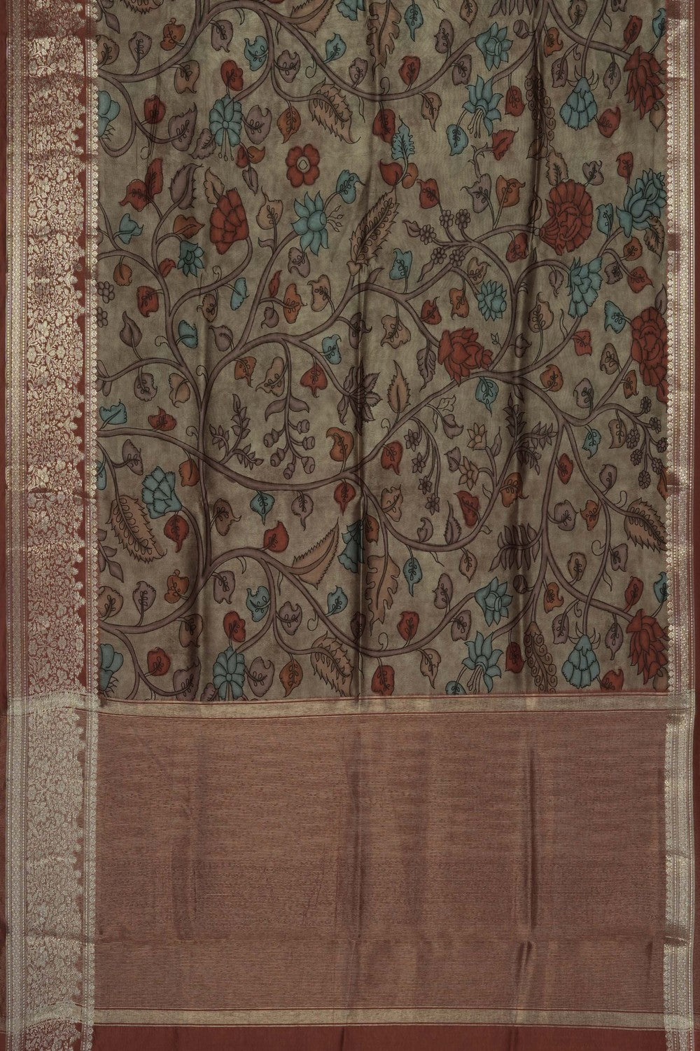 Image of Kalamkari Painting Saree