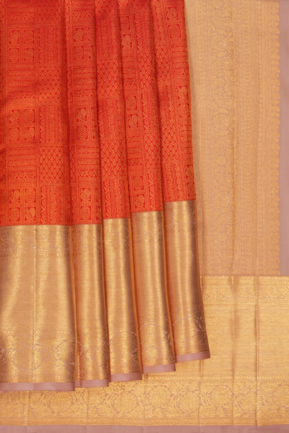 Image of Kanchipattu Brocade Red Saree