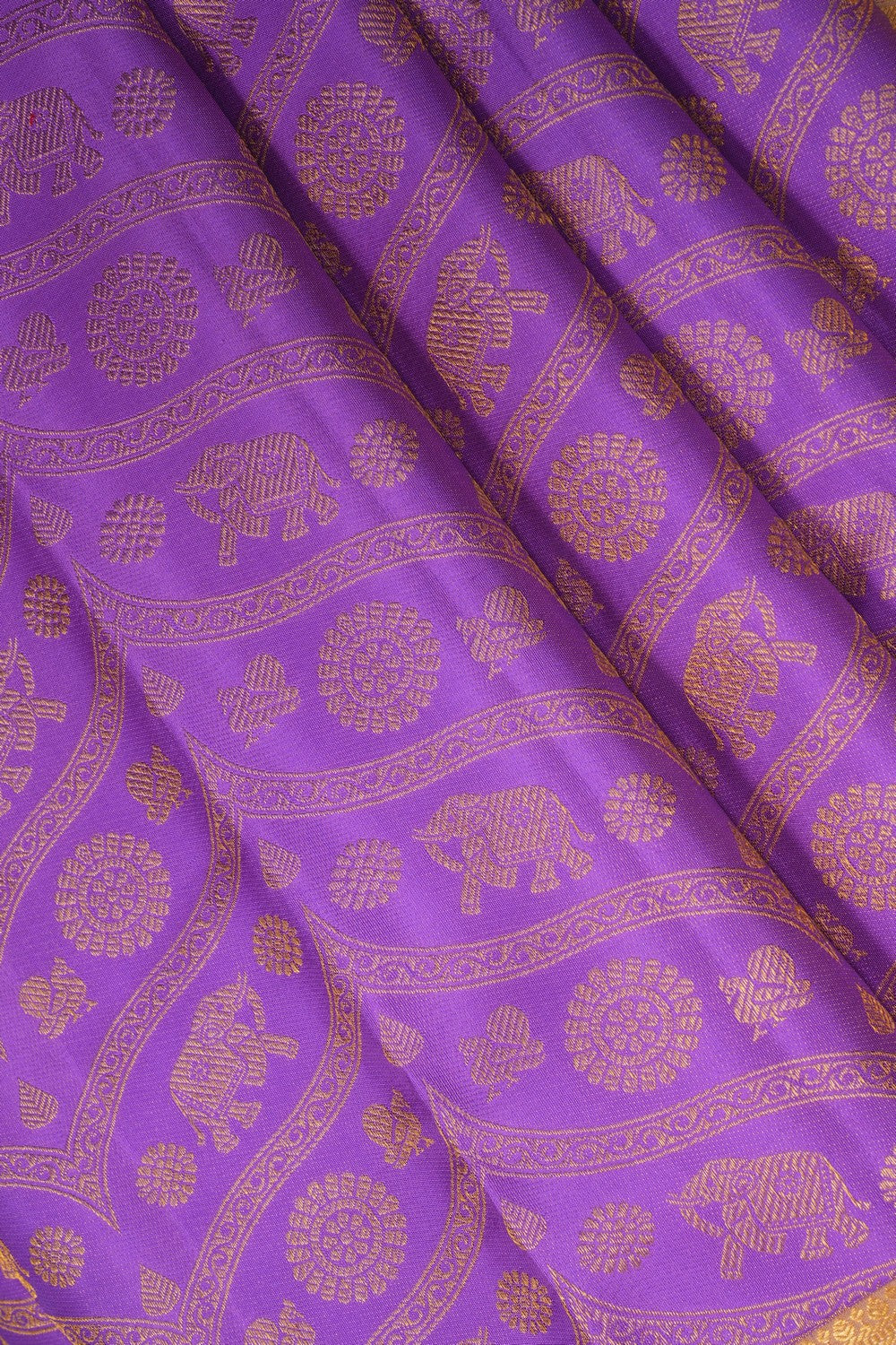 Image of Kanchipattu Brocade Purple Saree