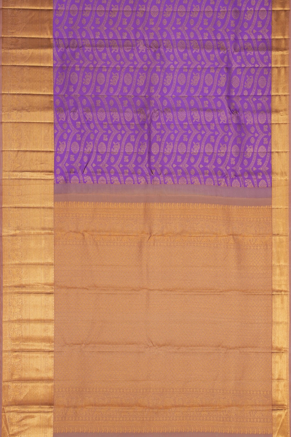 Image of Kanchipattu Brocade Purple Saree
