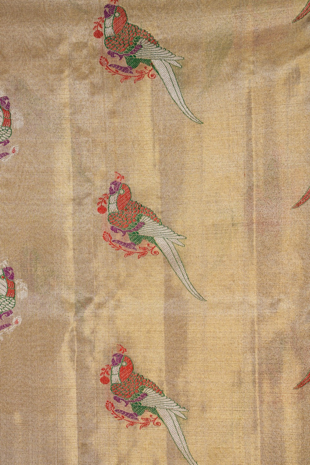Image of Kanjivaram Tissue Silk Gold Saree