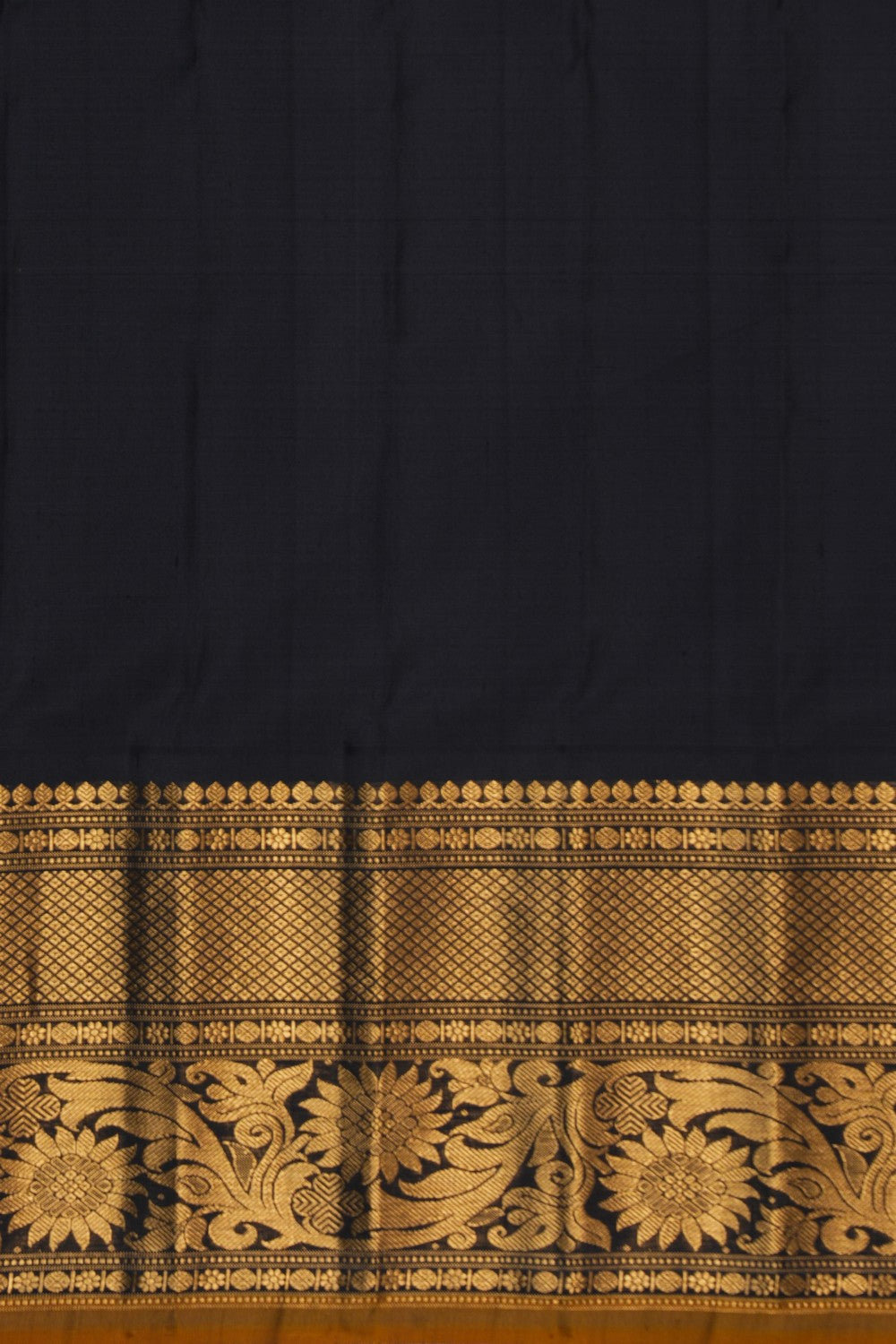 Image of Gadwal Silk Kattam Purple Saree