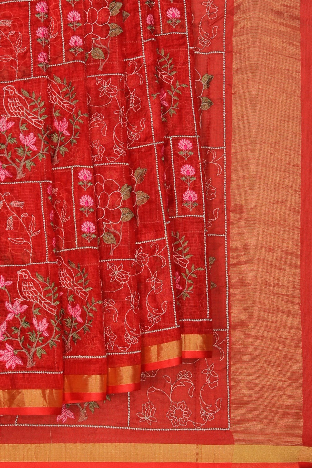 Image of Kota Embroidery Saree