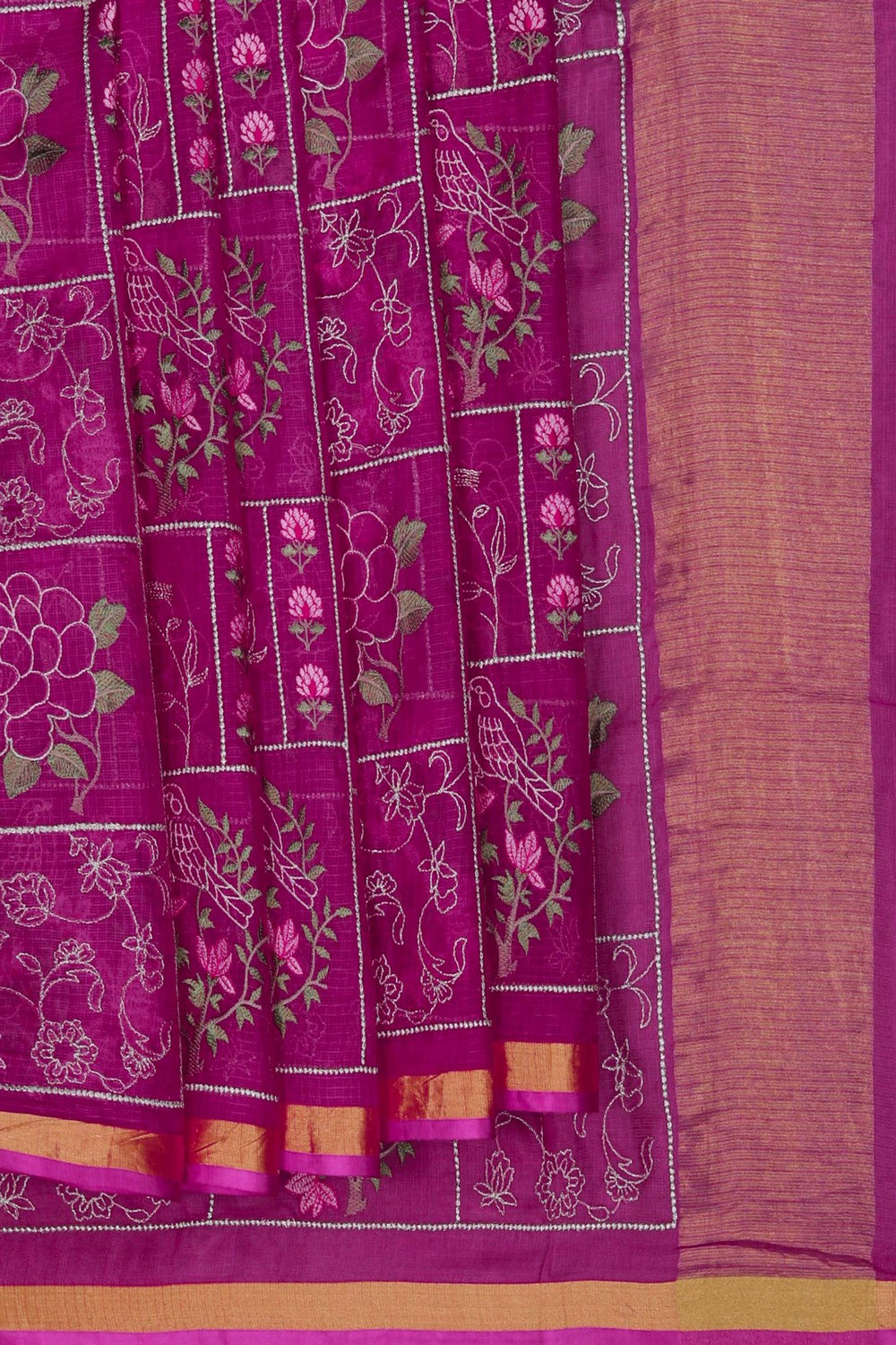 Image of Kota Embroidery Saree