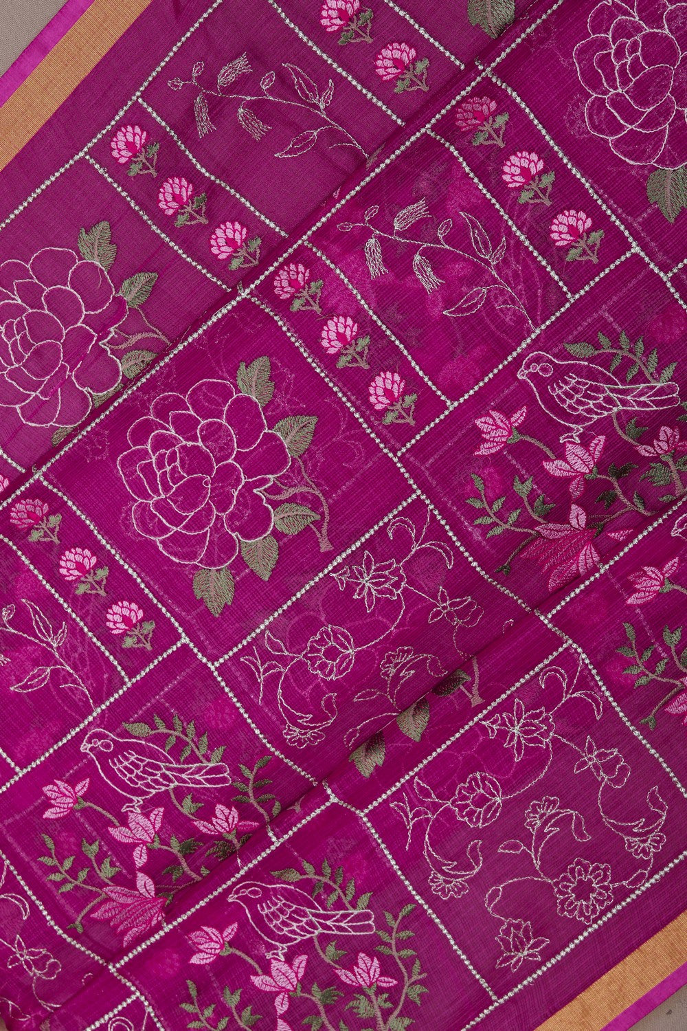 Image of Kota Embroidery Saree