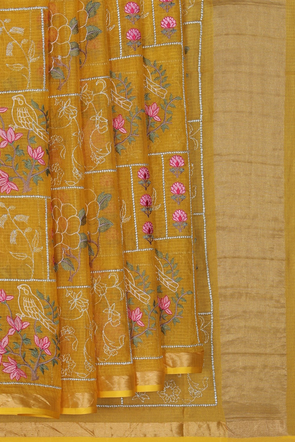 Image of Kota Embroidery Saree