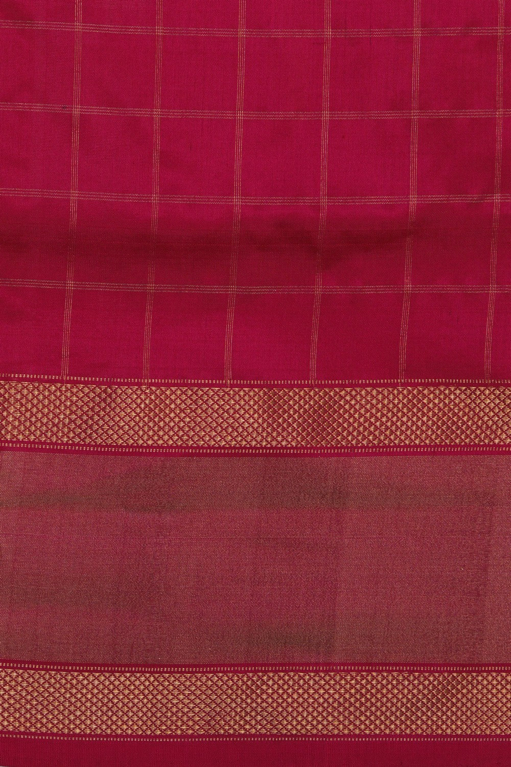 Image of Pochampally Ikat Silk Navy Blue Saree