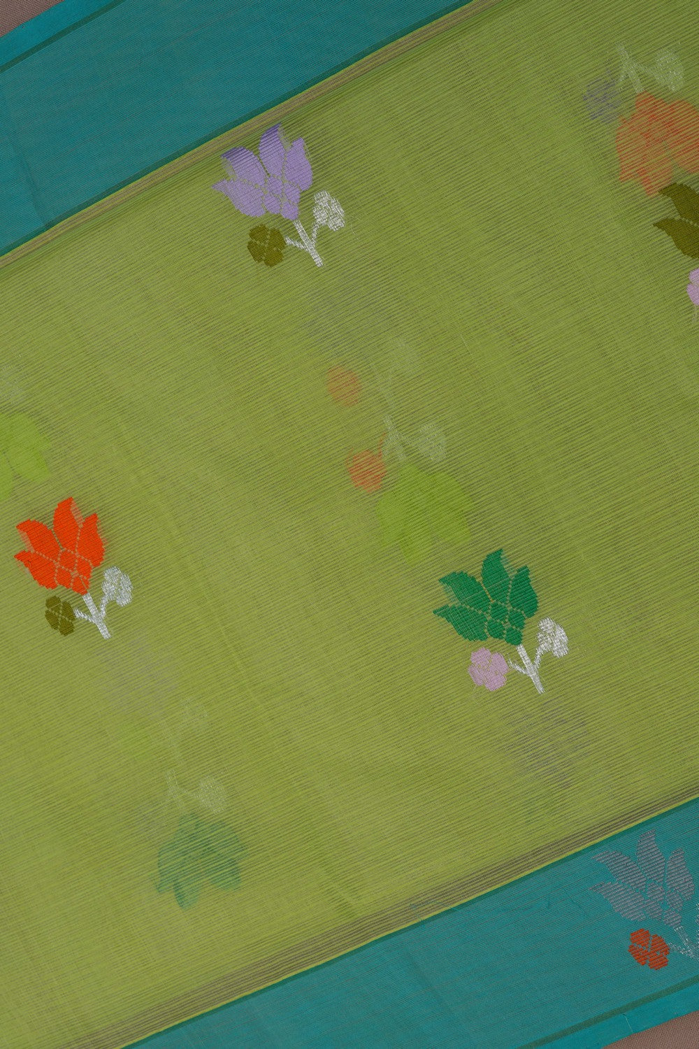 Image of Kota Silk Mint-Green Saree