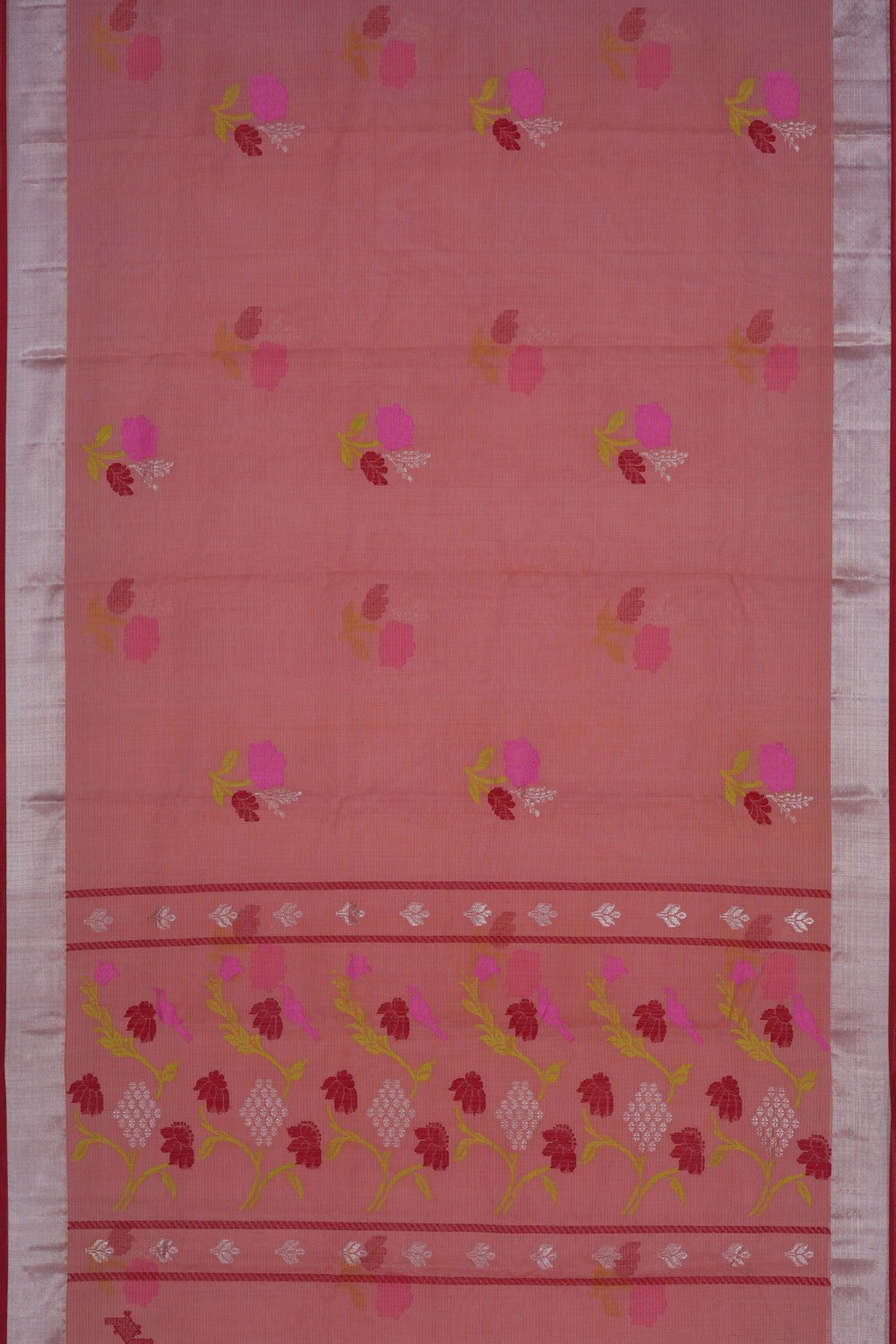 Image of Kota Coral-Peach Saree