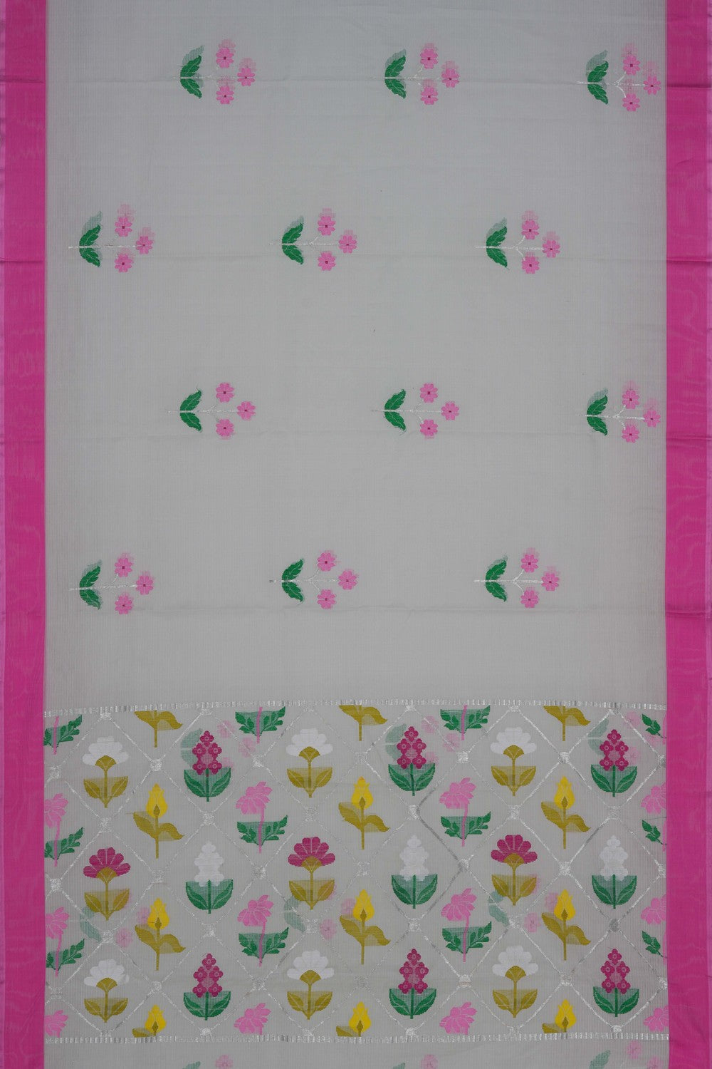 Image of Kota Silk Pista Green Saree