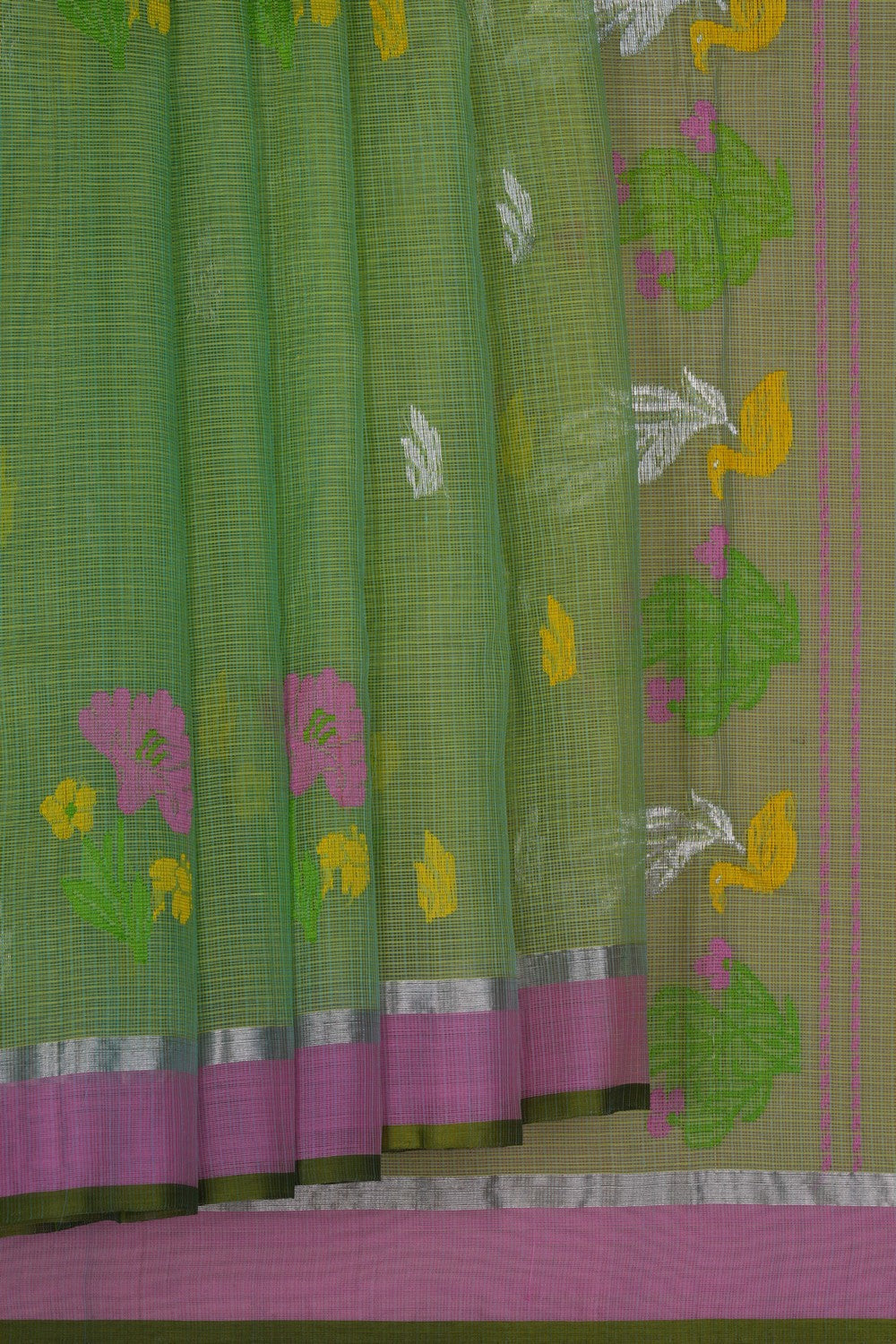Image of Kota Silk Green Saree