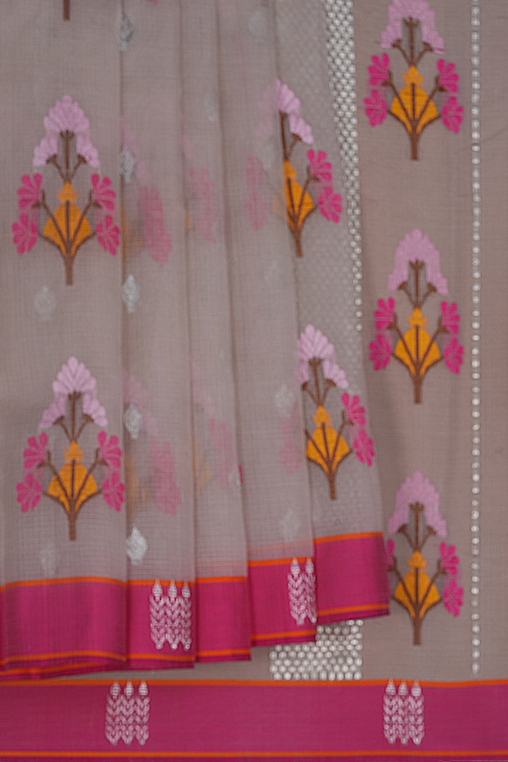 Image of Kota Silk Beige Saree