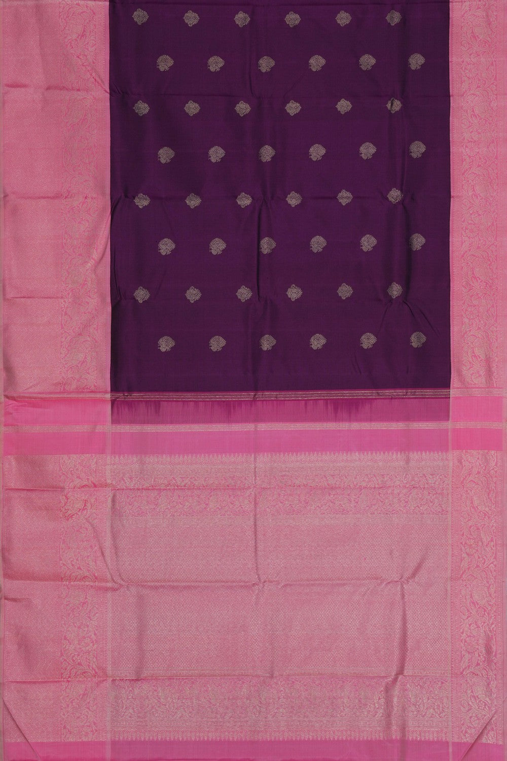Image of Kanjivaram Silk Purple Saree