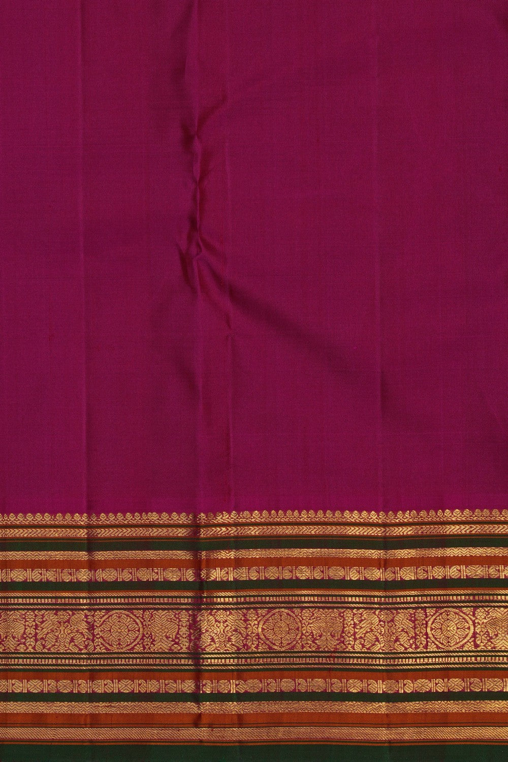 Image of Kanjivaram Silk Brown Saree