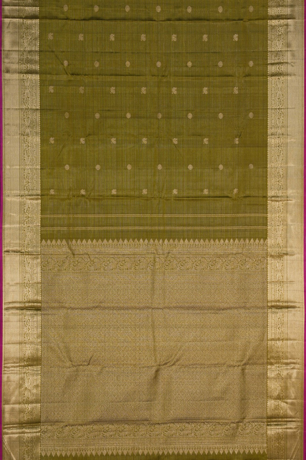 Image of Kanjivaram Silk Green Saree