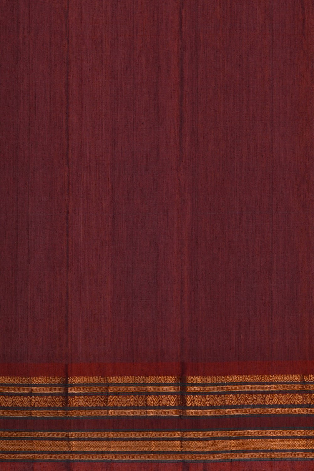 Image of Gadwal Silk Cotton Purple Saree