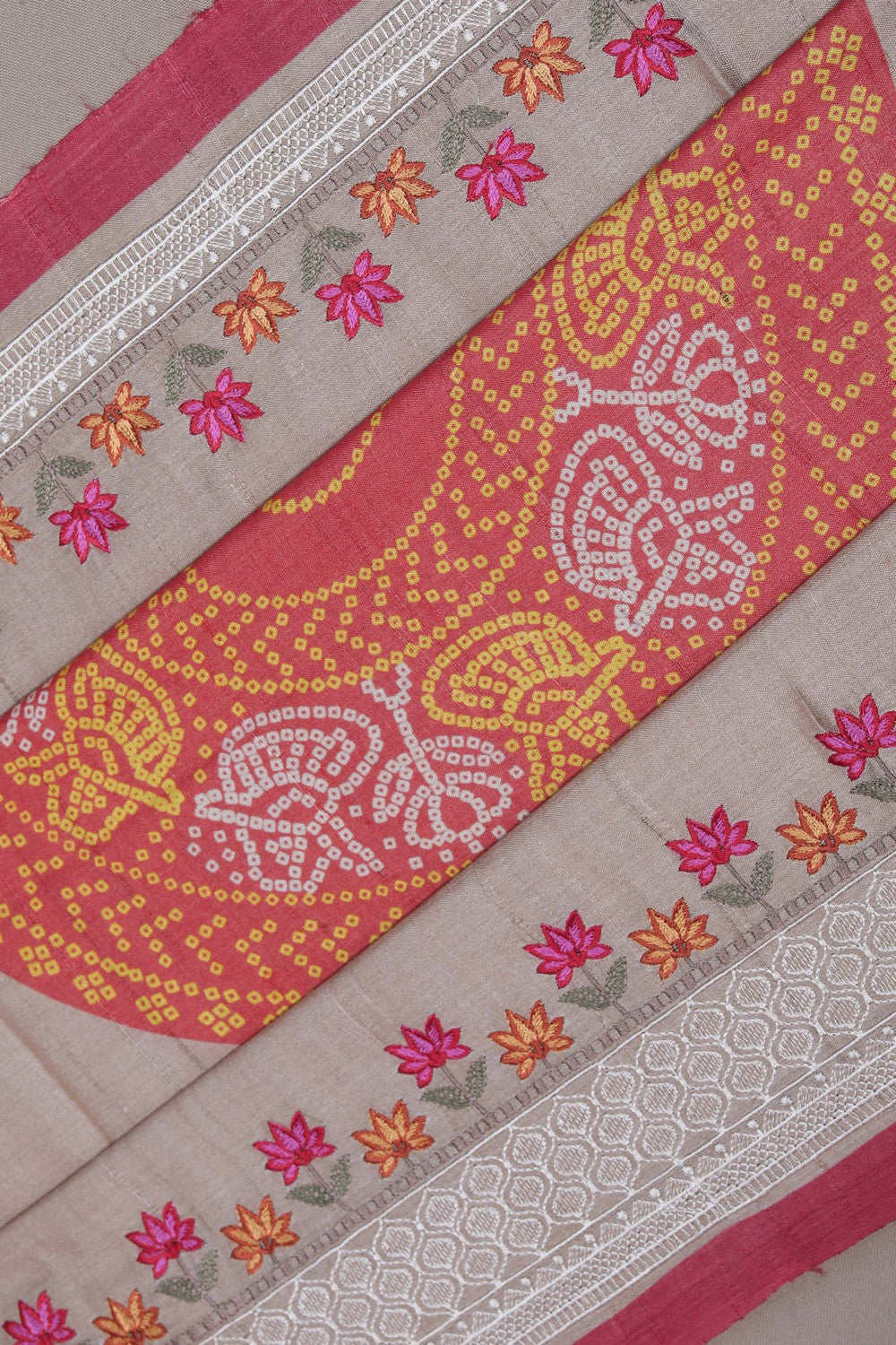 Image of A Beige Aesthetic Saree