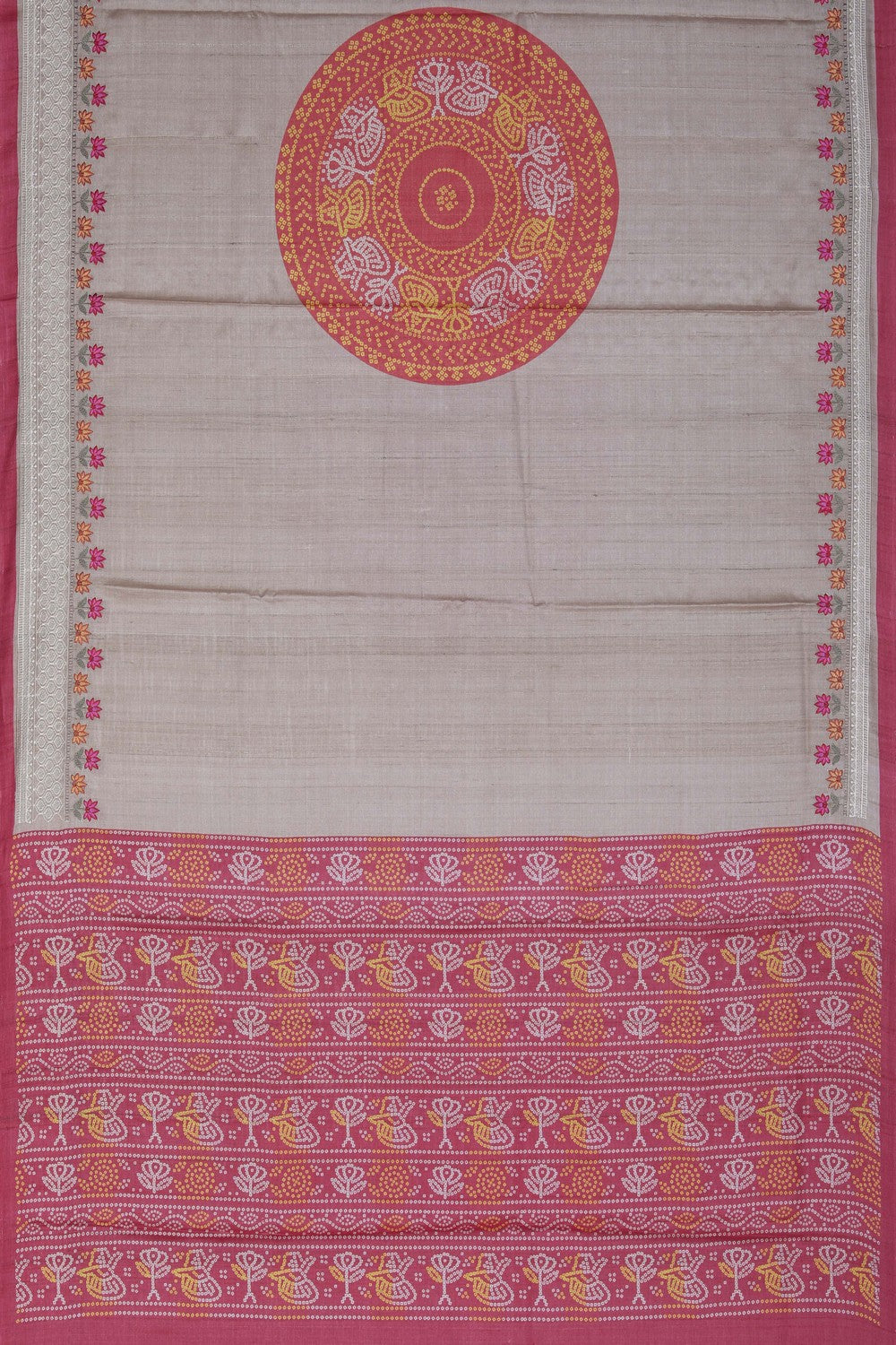 Image of A Beige Aesthetic Saree