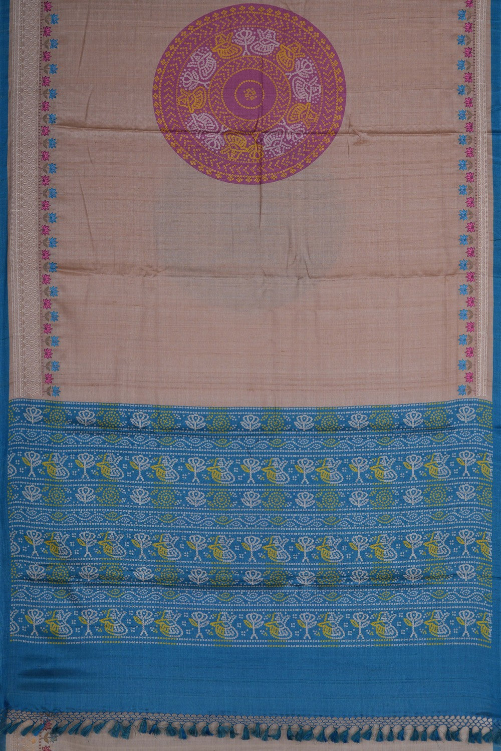 Image of A Beige Aesthetic Saree