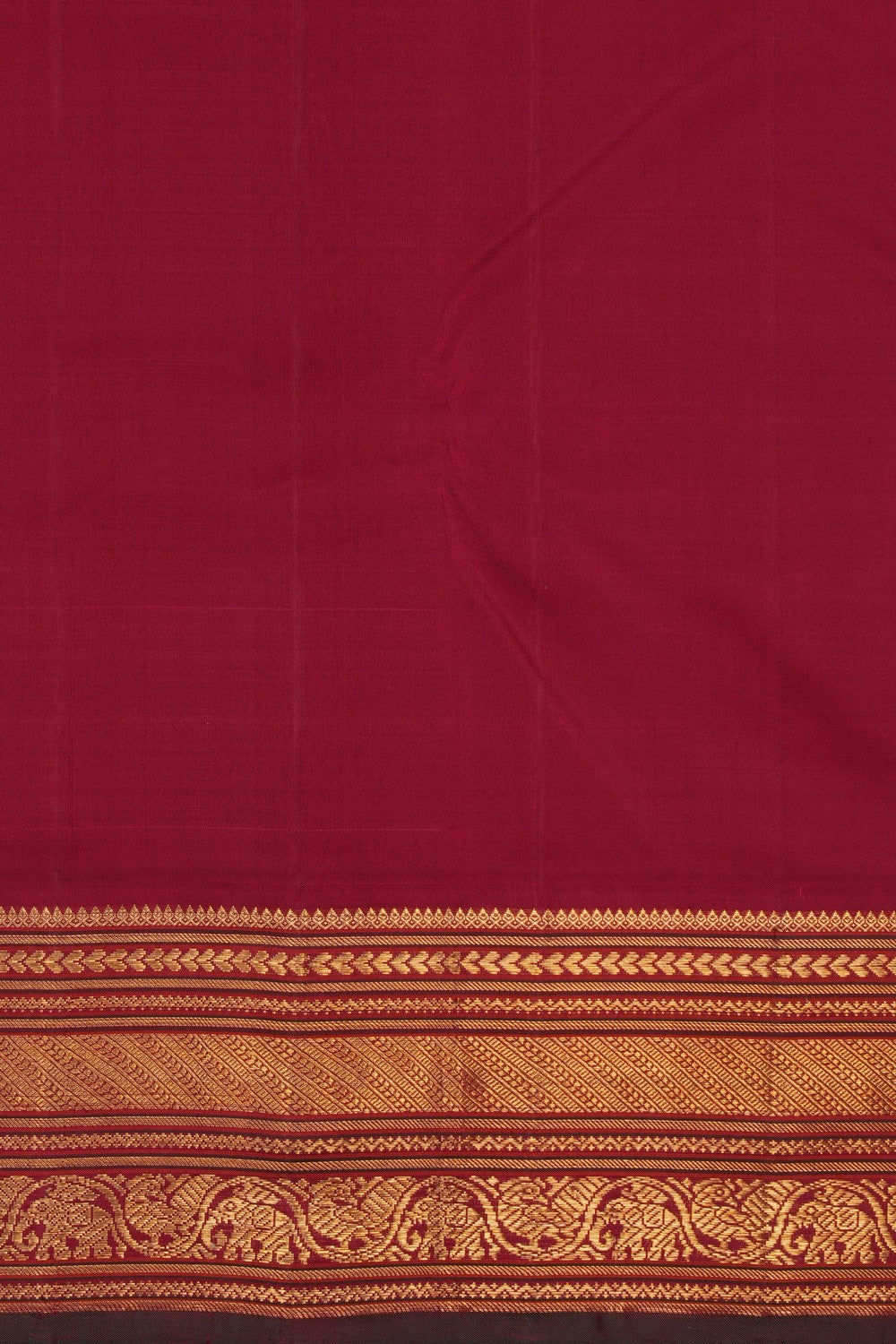 Image of Kanjivaram Silk Mustard Saree