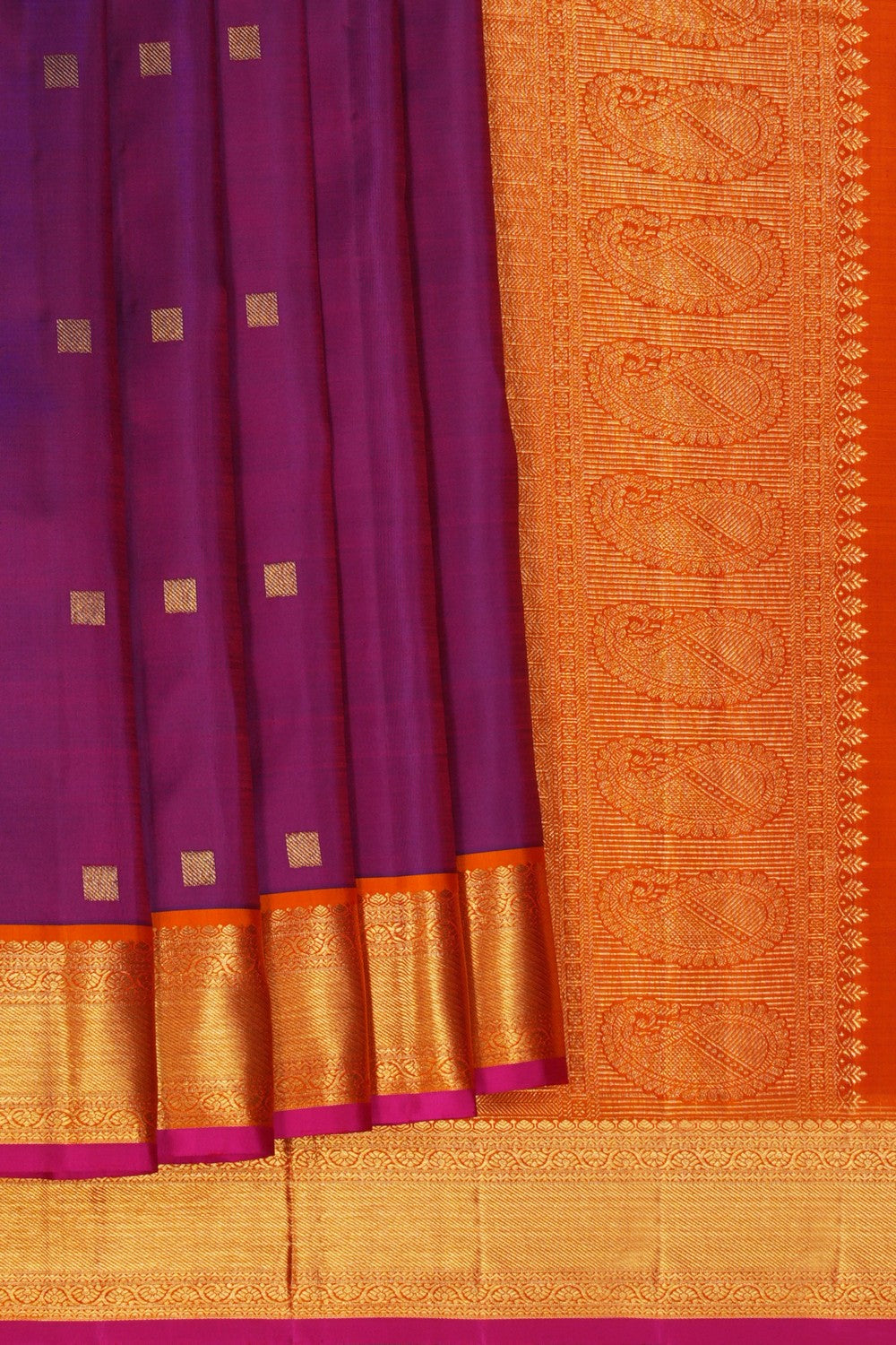 Image of Kanchipattu Purple Saree