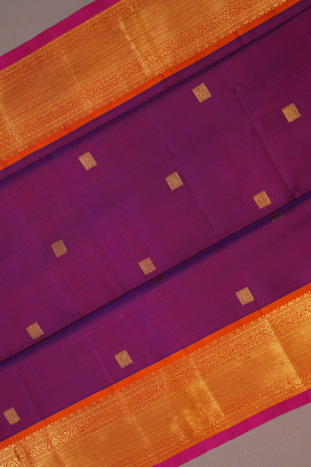 Image of Kanchipattu Purple Saree