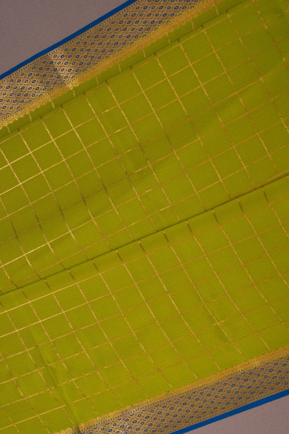 Image of Binny Crepe Spring Green Saree