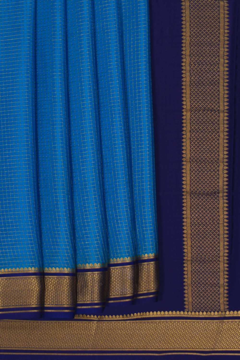 Image of Binny Crepe Blue Saree