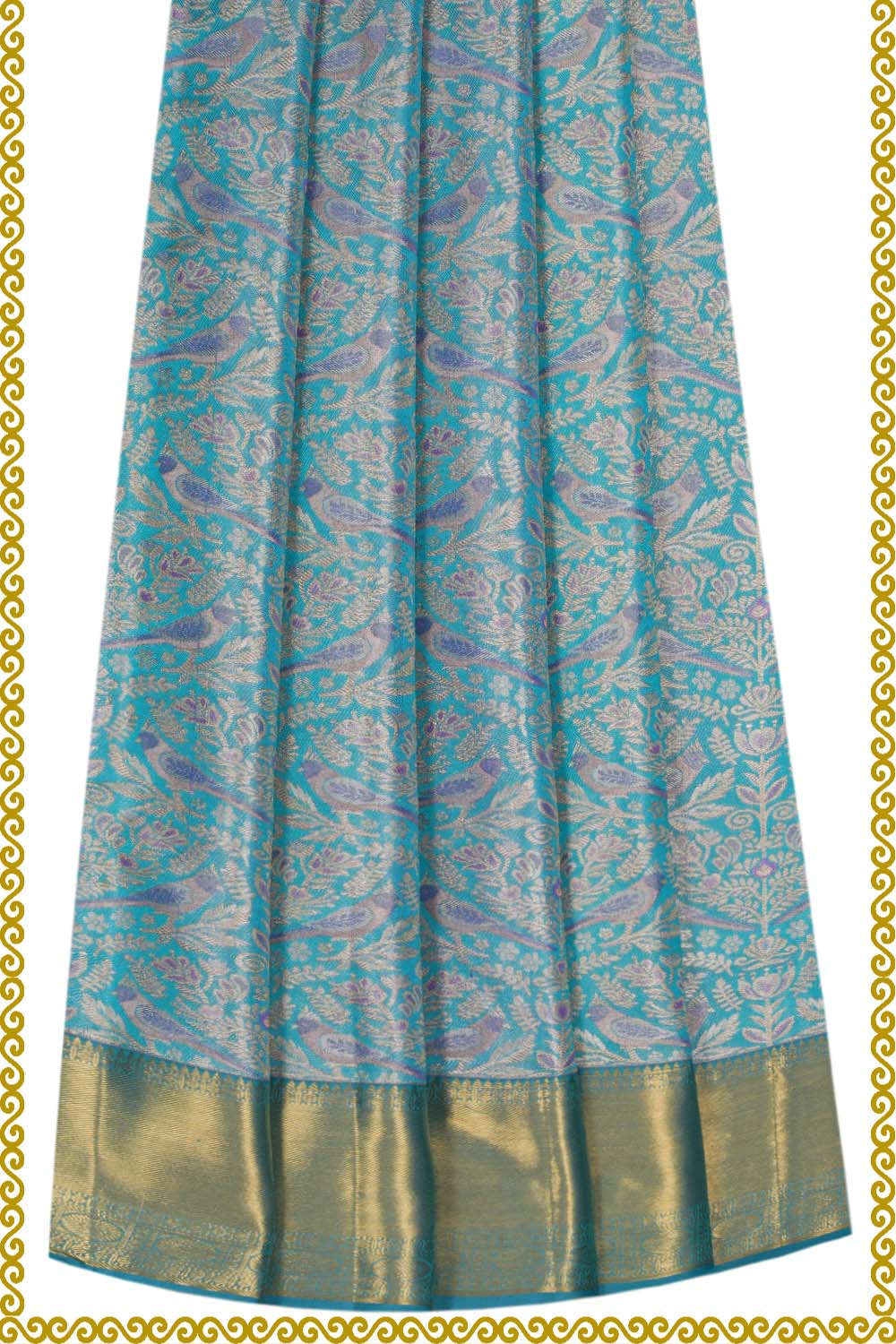 Image of Kanchipattu Pavada Unstitched Set