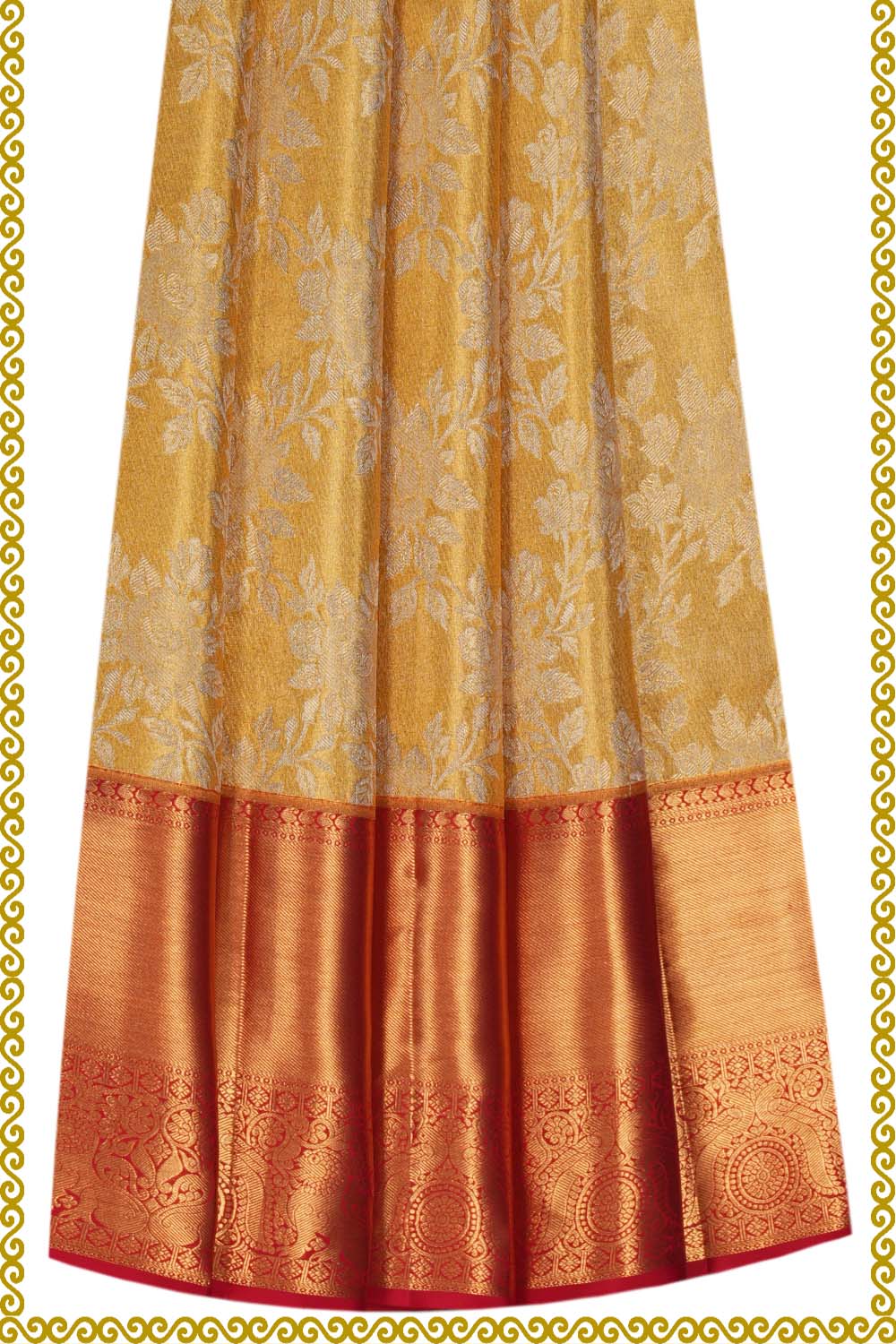 Image of Kanchipattu Pavada Unstitched Set