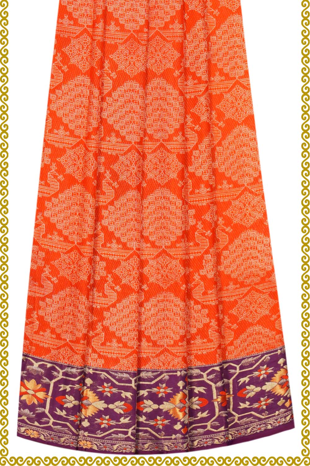Image of Kanchipattu Pavada Unstitched Set