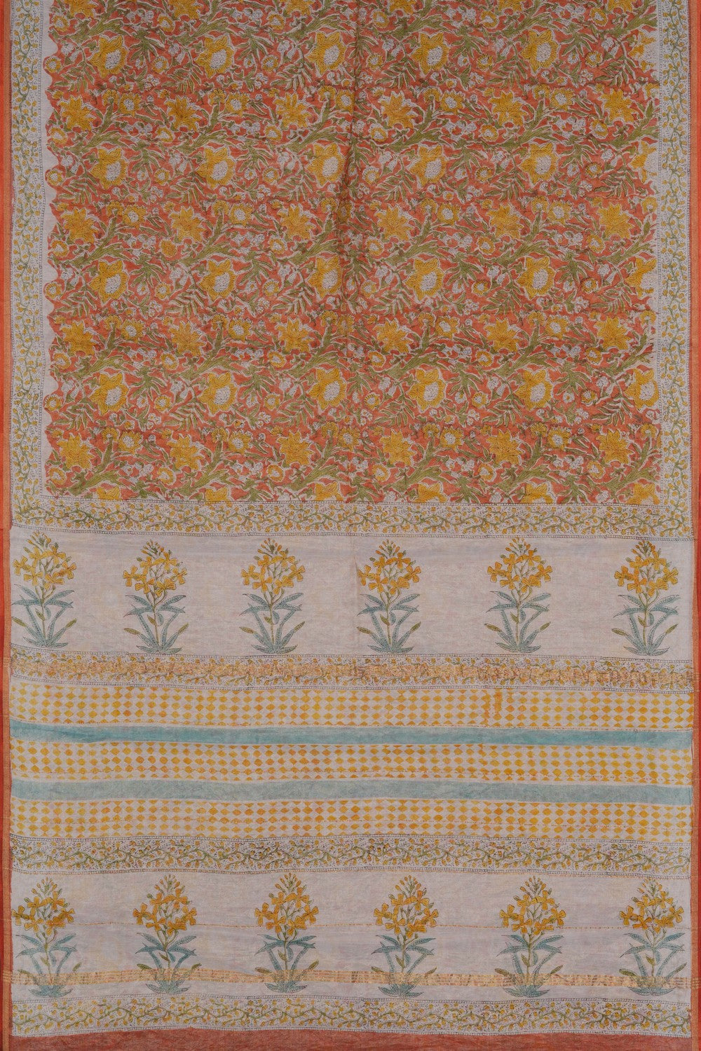 Image of Desi Chanderi Tissue Silk Saree