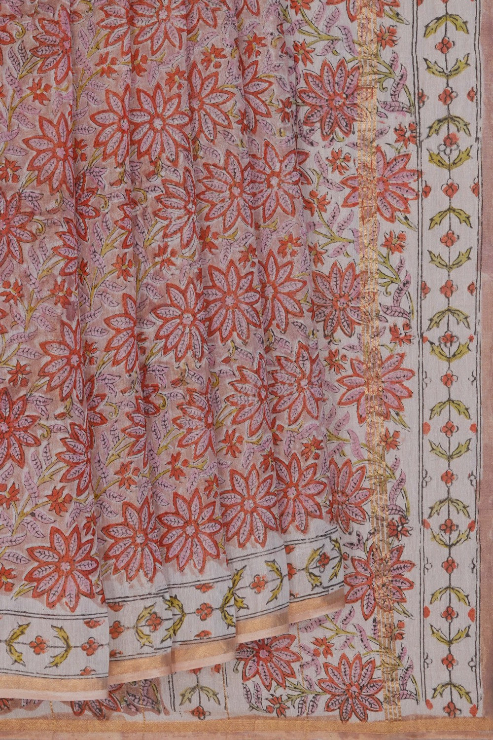 Image of Desi Chanderi Tissue Silk Saree