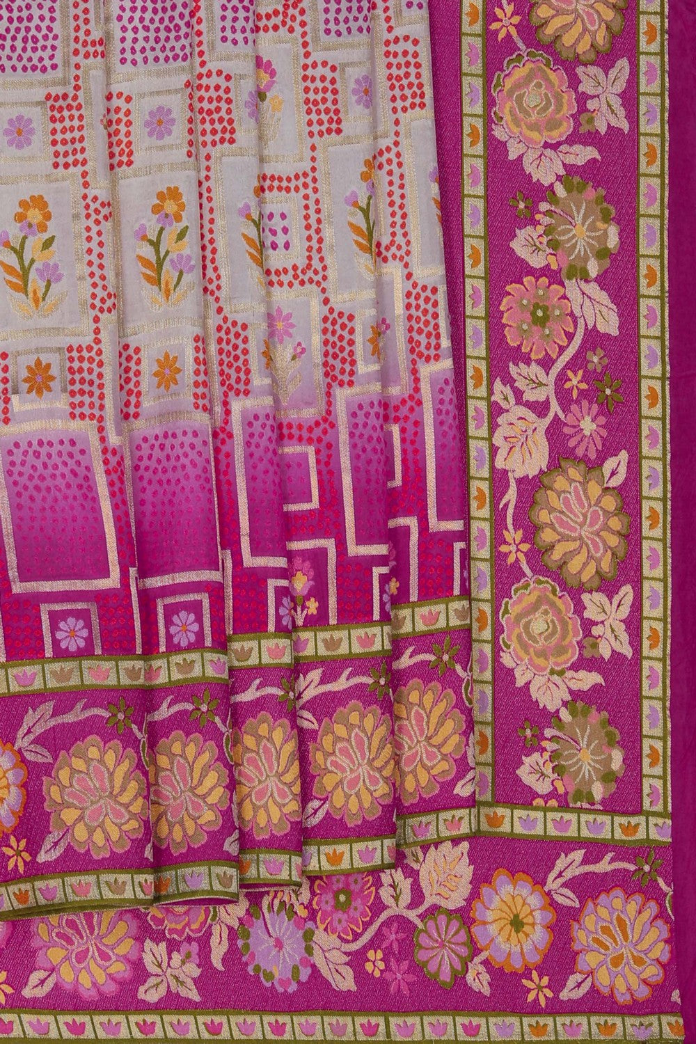 Image of A Pink Aesthetic Saree