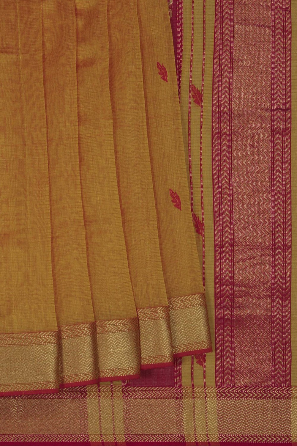 Image of Maheshwari Orange Saree
