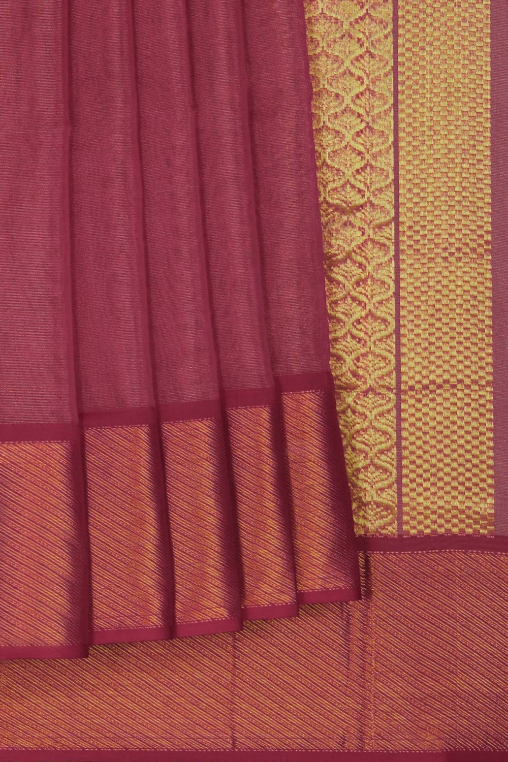 Image of Maheshwari Tissue Pink Saree