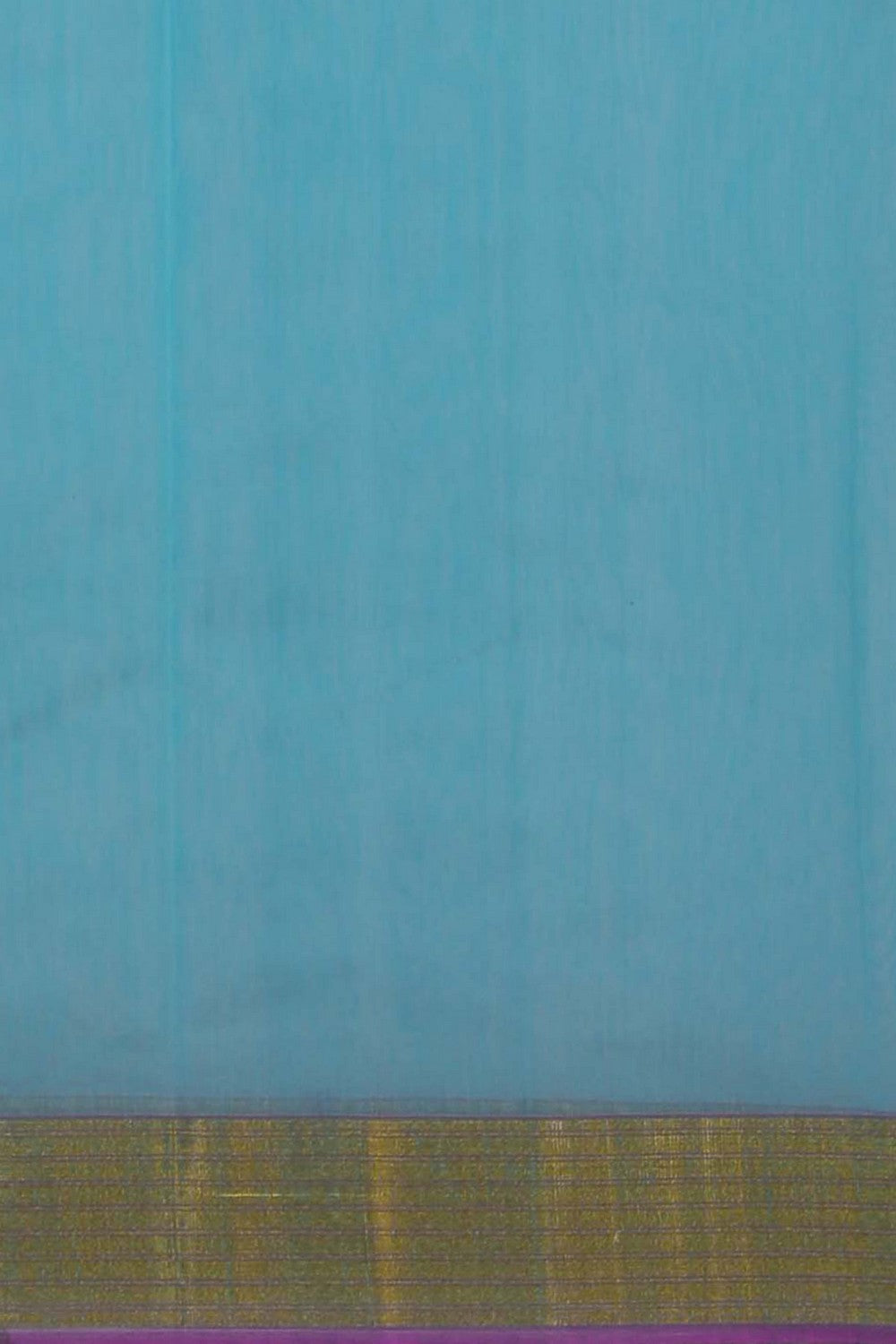 Image of Chanderi Silk Cotton Blue Saree