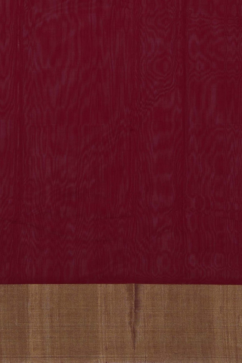 Image of Chanderi Silk Cotton Red Saree