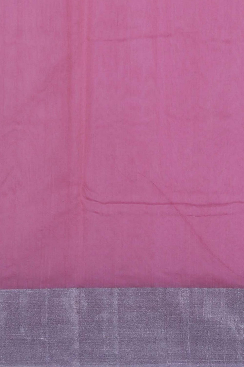 Image of Chanderi Silk Cotton Pink Saree