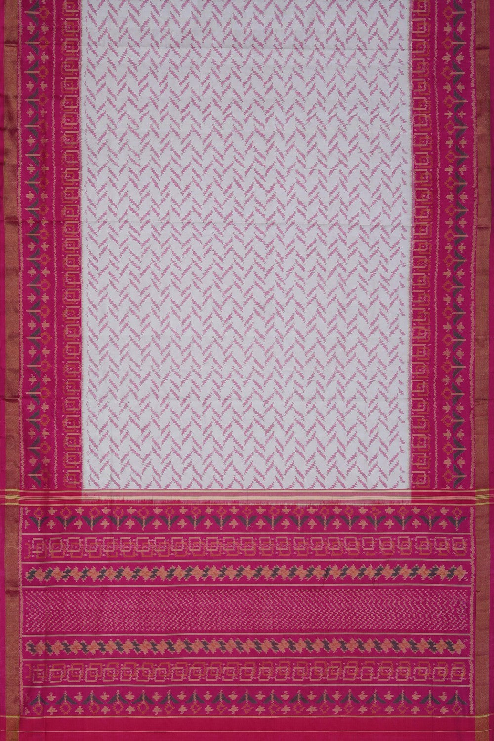 Image of Rajkot Silk Off-White Saree