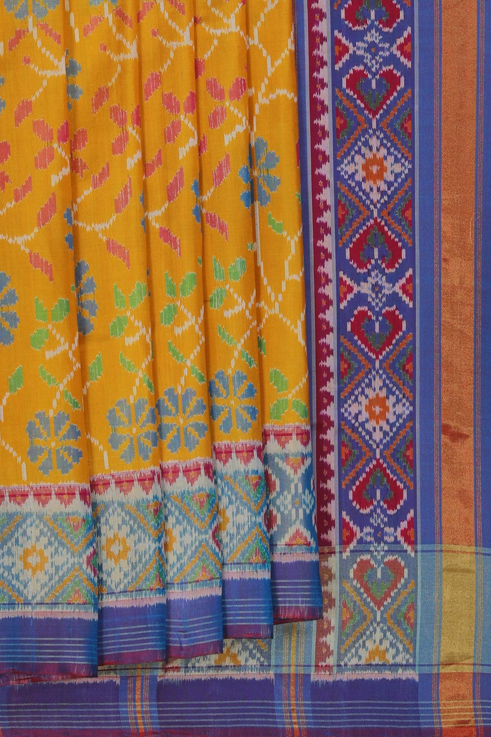 Image of Rajkot Silk Mustard Saree