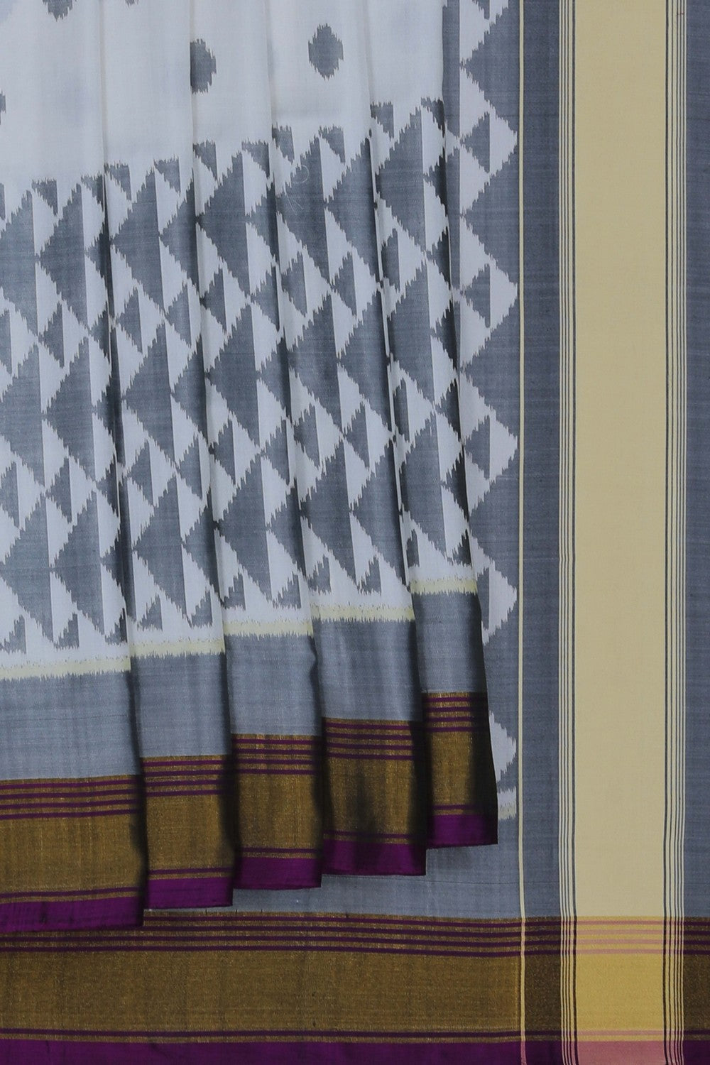 Image of Rajkot Silk Off-White Saree