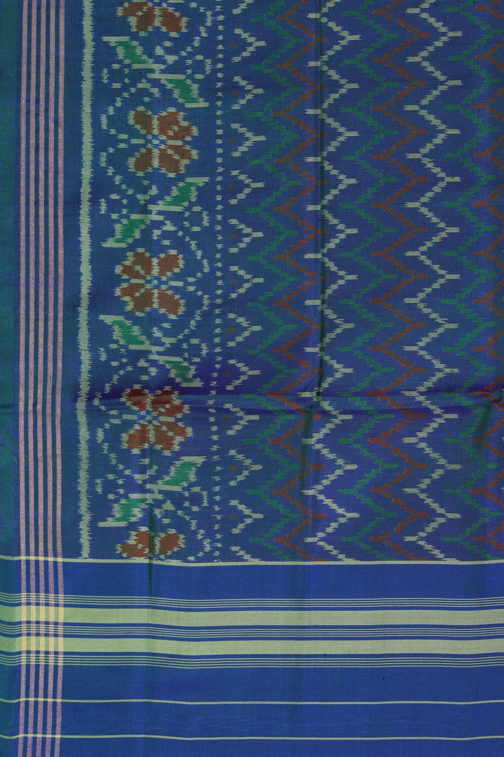 Image of Rajkot Silk Blue Dupatta