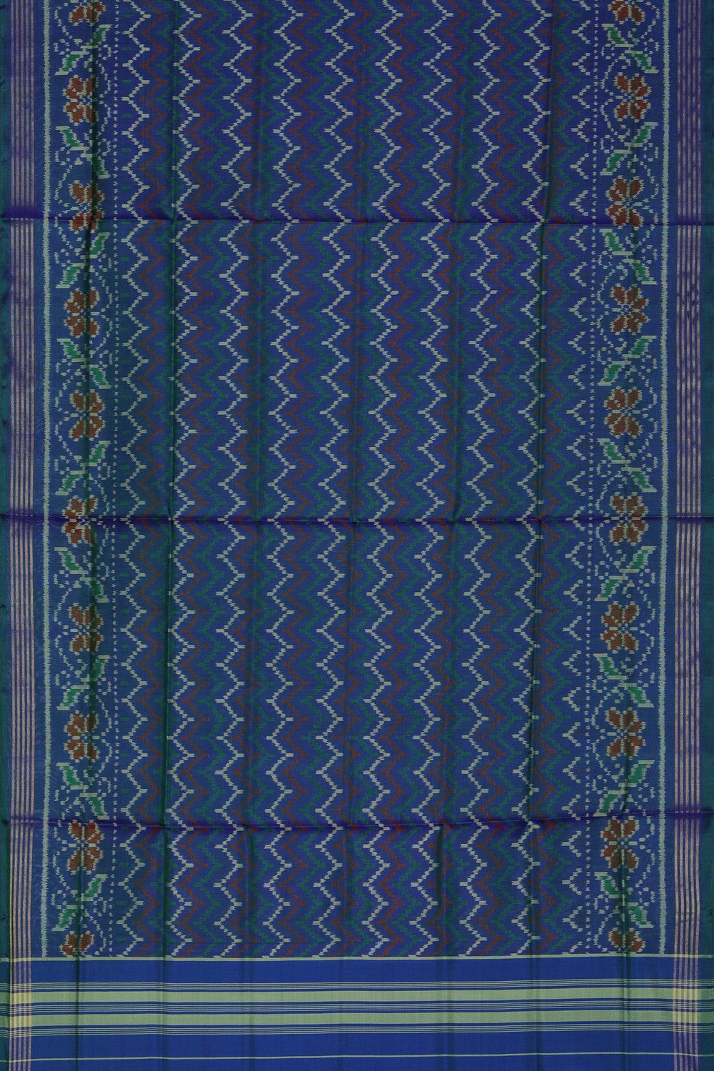 Image of Rajkot Silk Blue Dupatta