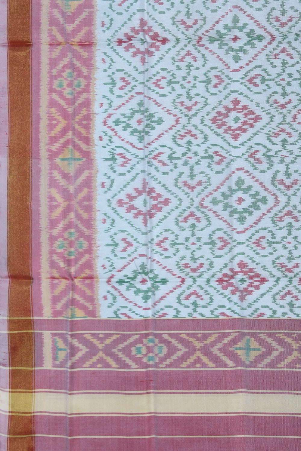 Image of Rajkot Silk White Dupatta